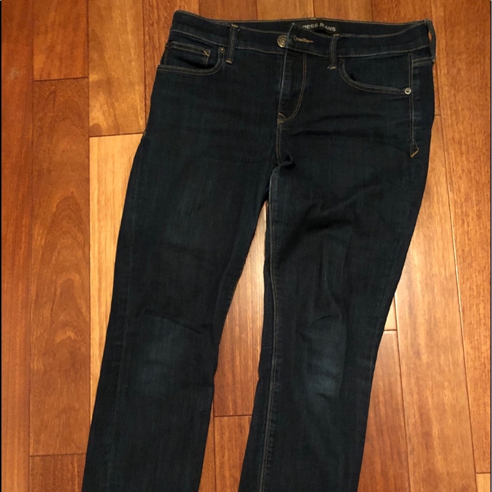 Express jeans skinny-mid rise 8 short